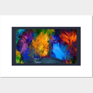 Portrait abstract expressionist nature Posters and Art